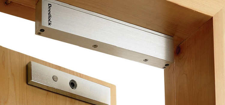 Magnetic lock installation Ajax